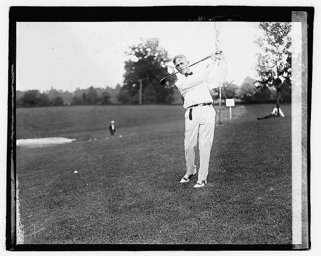 Wins first of five U.S. Amateur Championships at Merion Cricket Club