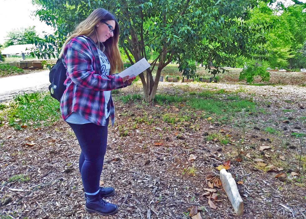 GIS Intern Lindsey Goff Seeks to ID Unmarked Graves